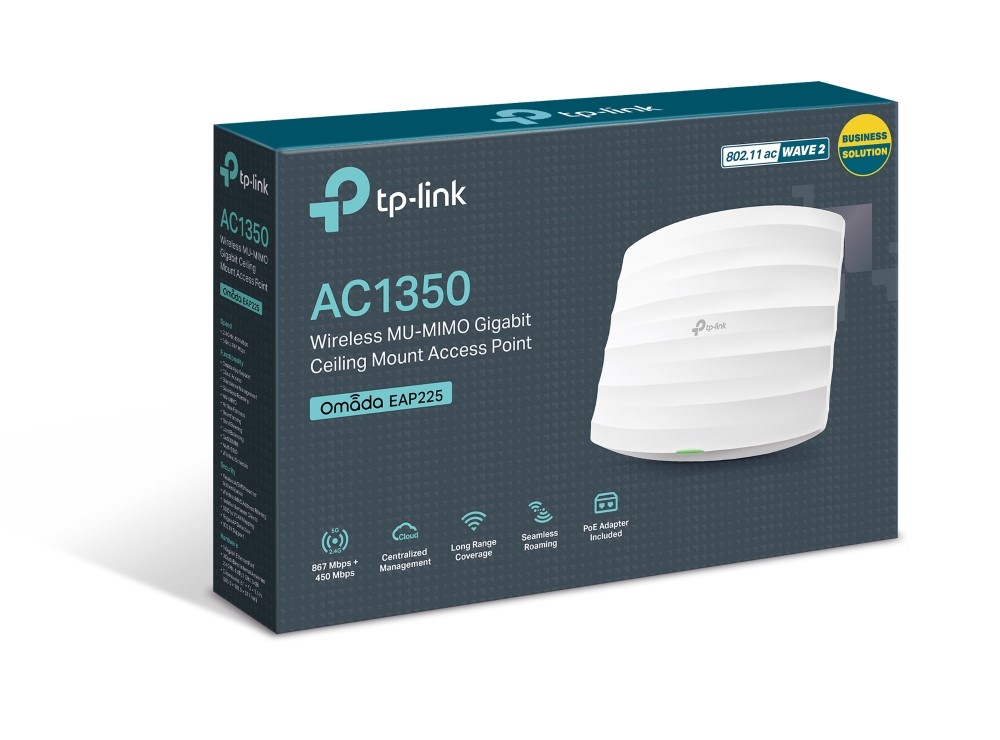 omada EAP225 Ceiling Mount Access Point (Wi-Fi 5)