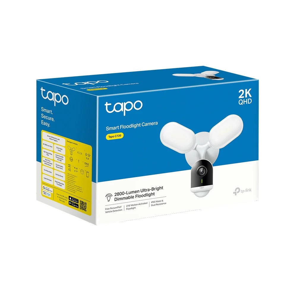 tapo Outdoor Camera - C720 Wi - Fi Flood Light